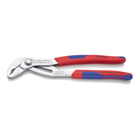 KNIPEX Pinza regolabile per tubi e dadi Cobra®, rivestimento multicomponente cromato