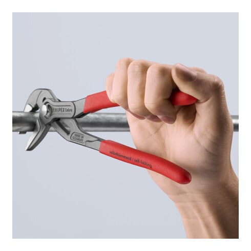 KNIPEX Pinza regolabile per tubi e dadi Cobra® ES extra-sottile 87 51 250, bonderizzata grigia, 250mm