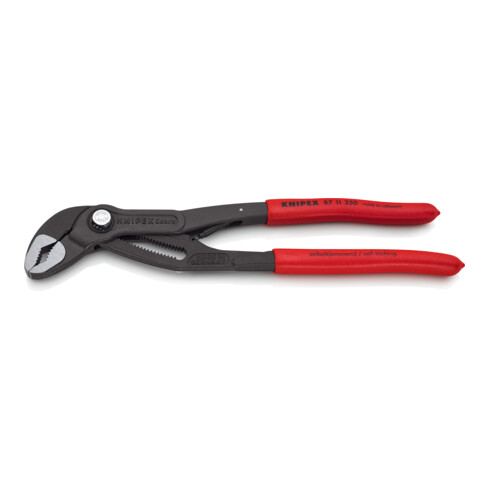 KNIPEX Pinza regolabile per tubi e dadi Cobra®...matic 87 11 250 bonderizzata grigia, 250mm