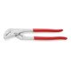 KNIPEX Pinza regolabile per tubi e dadi con scanalatura di guida fresate, cromata, con rivestimento in plastica, 250mm-1