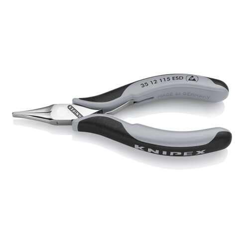 KNIPEX Pinza ESD, 115mm, con ganasce tonde e piatte
