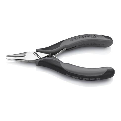 KNIPEX Pinza ESD, 115mm, con ganasce tonde e piatte