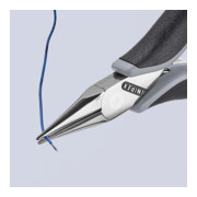 KNIPEX Pinza ESD, 115mm, con ganasce tonde e piatte-4