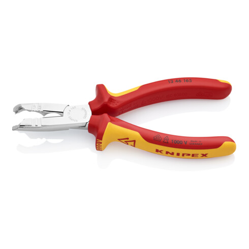KNIPEX Pinza spelacavi 13 46 165 cromata VDE, 165mm