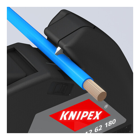 KNIPEX Pinza spelafili automatica 12 62 180, 180mm