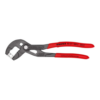 KNIPEX Pinza stringitubo per morsetti a scatto 85 51 180 C bonderizzata grigia, 180mm
