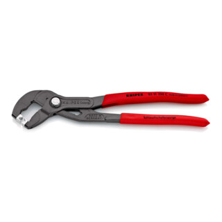 KNIPEX Pinza stringitubo per morsetti a scatto 85 51 250 C, bonderizzata grigia, 250mm