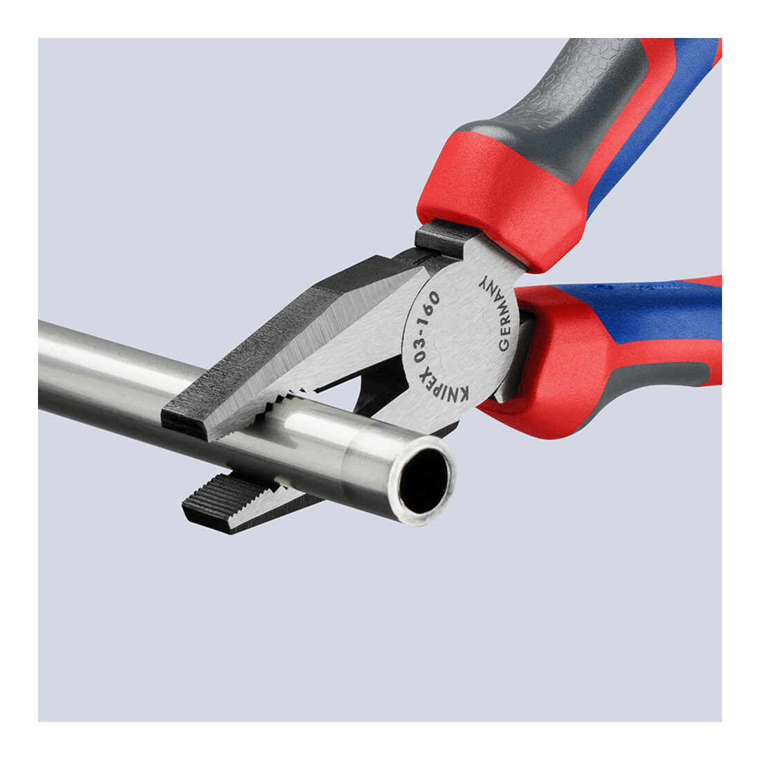 KNIPEX Pinza universale nera bonderizzata lucida, con rivestimenti multicomponente