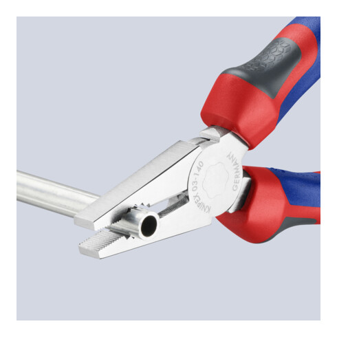 KNIPEX Pinza universale cromata, impugnatura multicomponente
