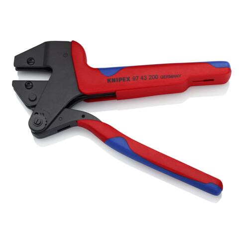 KNIPEX Pinza universale 97 43 200 A per terminali intercambiabili, brunita, 200mm