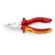 KNIPEX Pinza universale a punta 08 26 145 T con occhiello di fissaggio, cromata VDE 145mm-1