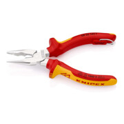 KNIPEX Pinza universale a punta 08 26 145 T con occhiello di fissaggio, cromata VDE 145mm-2
