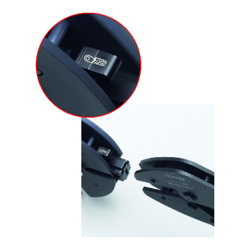 KNIPEX Pinza universale per terminali MultiCrimp® 97 33 02, con caricatore, brunita, 250mm