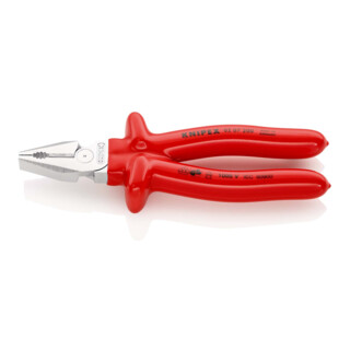 KNIPEX Pinza universale tipo forte 02 07 200 cromata, VDE 200mm