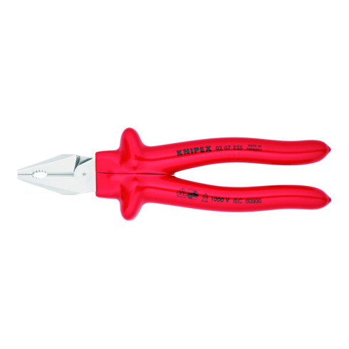 KNIPEX Pinza universale tipo forte 02 07 225 cromata, VDE 225mm
