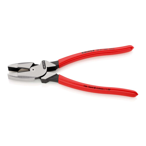 KNIPEX Pinza universale tipo forte "Lineman's Pliers" 09 01 240 Modello americano bonderizzata nera, 240mm