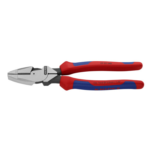 KNIPEX Pinza universale tipo forte "Lineman's Pliers" 09 02 240 Modello americano bonderizzata nera, 240mm