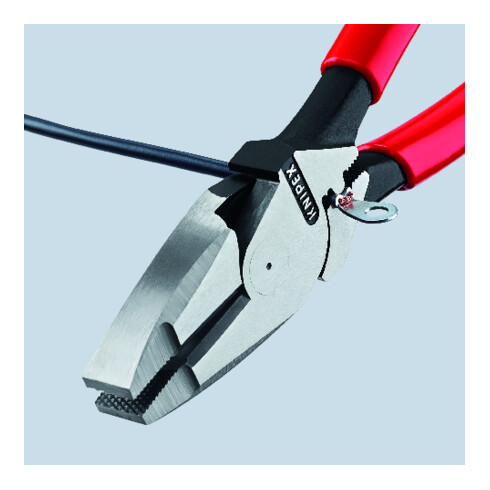 KNIPEX Pinza universale tipo forte "Lineman's Pliers" 09 11 240 Modello americano bonderizzata nera, 240mm