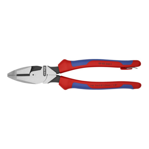 KNIPEX Pinza universale tipo forte "Lineman's Pliers" con anello di fissaggio, 240mm