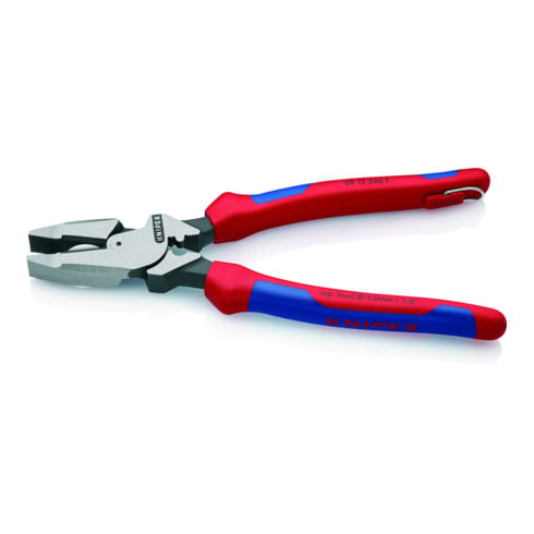 KNIPEX Pinza universale tipo forte "Lineman's Pliers" con anello di fissaggio e tiracavo articolazione, 240mm