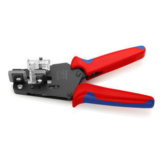 Knipex Präzisions-Abisolierzange mit Mehrkomponenten-Hüllen 195mm Abisolierwerte 0,03-2,08mm²