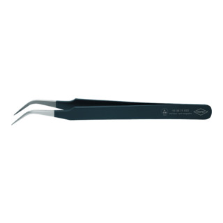 Knipex Präzisions-Pinzette 120mm sichelförmige Spitzen ESD