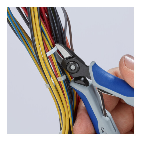 KNIPEX Precisie elektro Zijsnijders met meer-component hulzen gebruineerd 125 mm