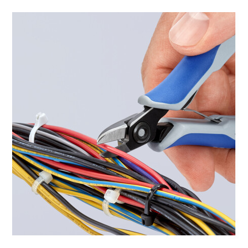 KNIPEX Precisie elektro Zijsnijders met meer-component hulzen gebruineerd 125 mm