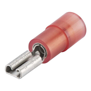 KNIPEX Prese piatte isolate 4,8x0,8 mm² per cavo 0,5-1,0 mm² AWG 20-17, rosse