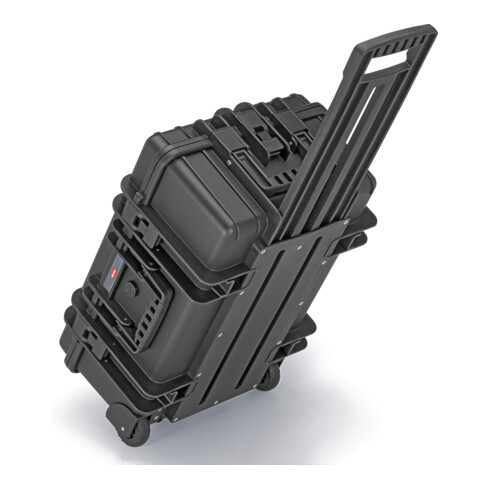 KNIPEX "Robust45" gereedschapskoffer met geïntegreerde wielen en telescopische handgreep