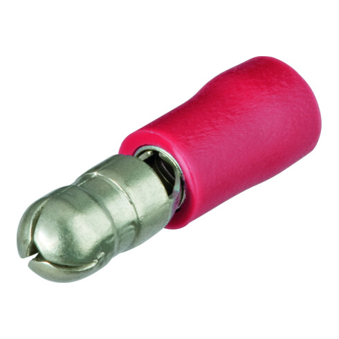 KNIPEX ronde stekker geïsoleerd Ø 4,0 mm voor kabel 0,5-1,0 mm² AWG 20-17 rood