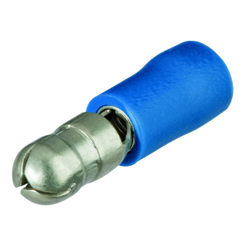 Knipex Rundstecker isoliert Ø 5,0 mm für Kabel 1,5-2,5 mm² AWG 15-13 blau
