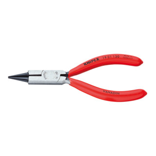 Knipex Rundzange mit schwarz aramentiert mit Kunststoff überzogen 130mm