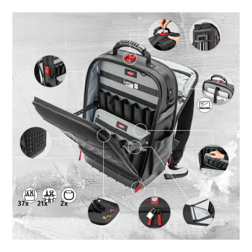 KNIPEX Sac à dos outil Électro 30 pcs