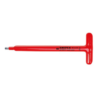 Knipex Schraubendreher Innen-6kant 1000V-isoliert mit T-Griff SW 5mm L 250mm