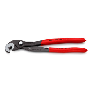 Schraubzange DIN ISO5743 L.250mm Spann-W.10-32mm pol. Knipex m.Ku.-Griffe Schraubzange DIN ISO5743 L.250mm Spann-W.10-32mm pol. Knipex m.Ku.-Griffe