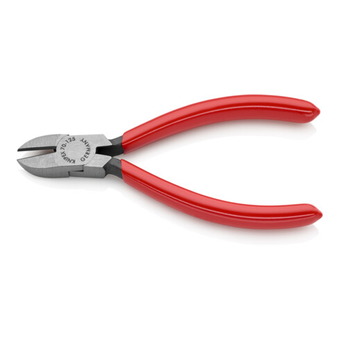 KNIPEX 70 01 125 EAN Seitenschneider mit Kunststoff überzogen schwarz atramentiert 125 mm