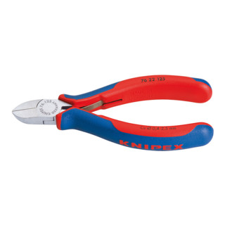Knipex Seitenschneider schwarz atramentiert mit Mehrkomponenten-Hülle 125mm ohne Facette