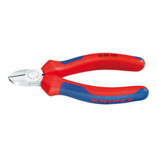 Knipex Seitenschneider verchromt mit Mehrkomponenten-Hüllen 125mm