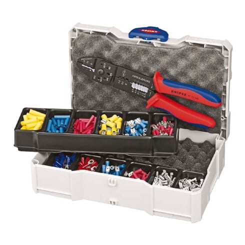 KNIPEX Set di crimpatura per connettori di cavi 97 90 25, 265mm
