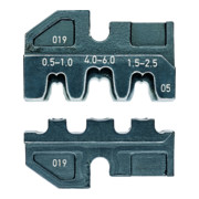 KNIPEX Set di matrici di crimpaggio 97 49 05 per connettori aperti non isolati 4,8 + 6,3mm
