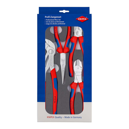 KNIPEX Set di pinze ''Basic Chrom'' con inserto in materiale espanso