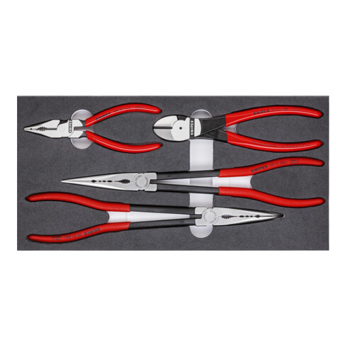 KNIPEX Set di pinze ''KFZ'' con inserto in materiale espanso