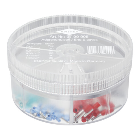 KNIPEX Set di terminali a bussola isolati 97 99 905, 90mm