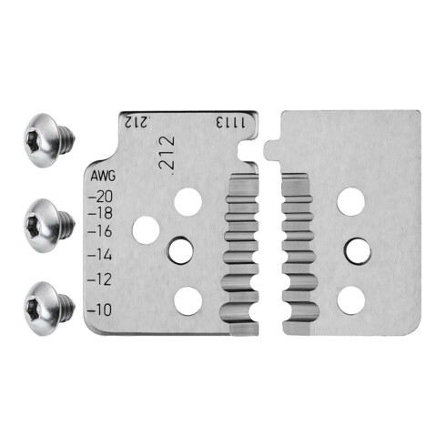 KNIPEX Set lame di ricambio 12 19 13 per 12 12 13