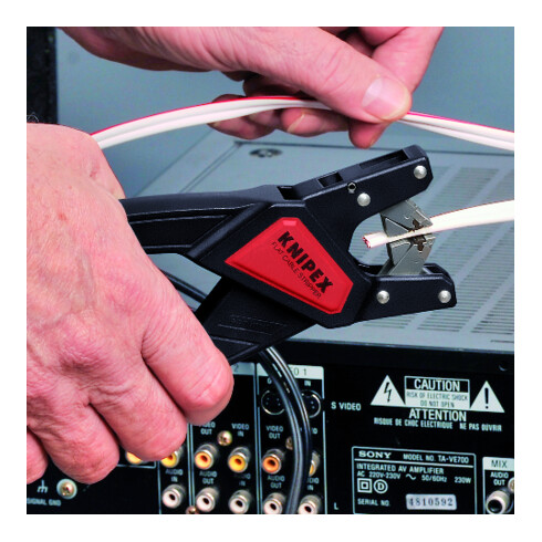 KNIPEX Spelafili automatico per cavi piatti 0,75-2,5mm² 180mm