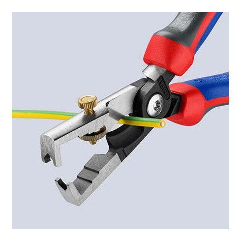 KNIPEX Spelafili con cesoia per cavi StriX® 13 62 180 bonderizzata nera, 180mm
