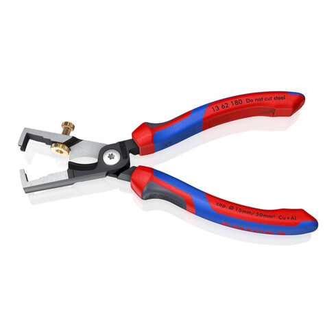 KNIPEX Spelafili con cesoia per cavi StriX® 13 62 180 bonderizzata nera, 180mm
