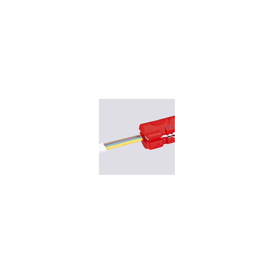 KNIPEX Spelafili per cavi piatti e tondi 16 64 125 SB, 125mm