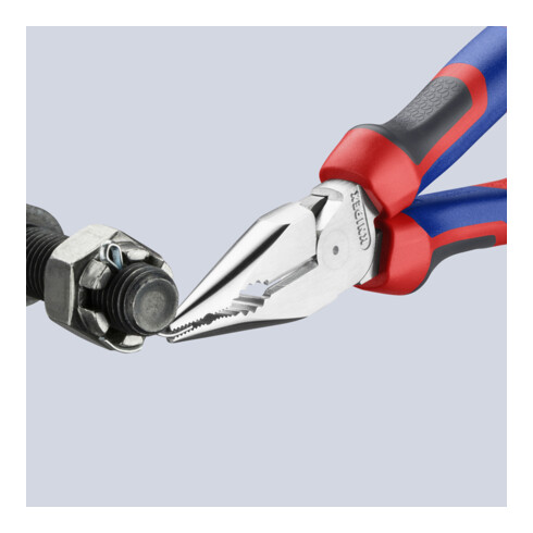 KNIPEX 08 25 185 Spitz-Kombizange mit Comfort-Griffen verchromt 192 mm